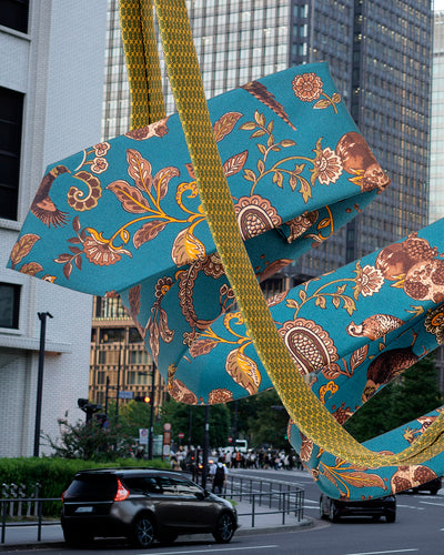 ITALY SILK PRINT HUNTING MOTIF TIE C