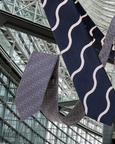 KYOTO SILK WAVE STRIPE TIE