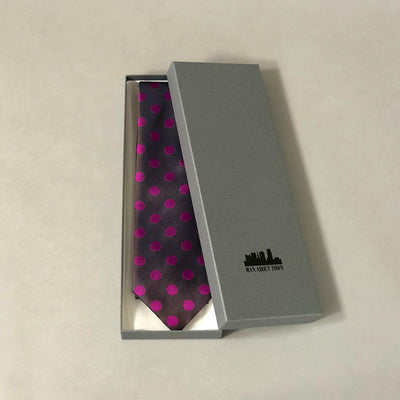 ITALY SILK PRINT GEOMETRIC TIE I – MANABOUTTOWN(マンアバウトタウン)
