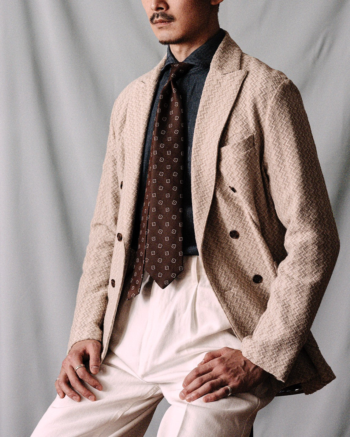 KYOTO WASHABLE KOMON TIE L