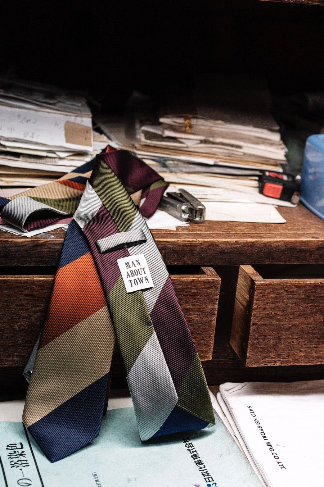 KYOTO SILK STRIPE TIE T